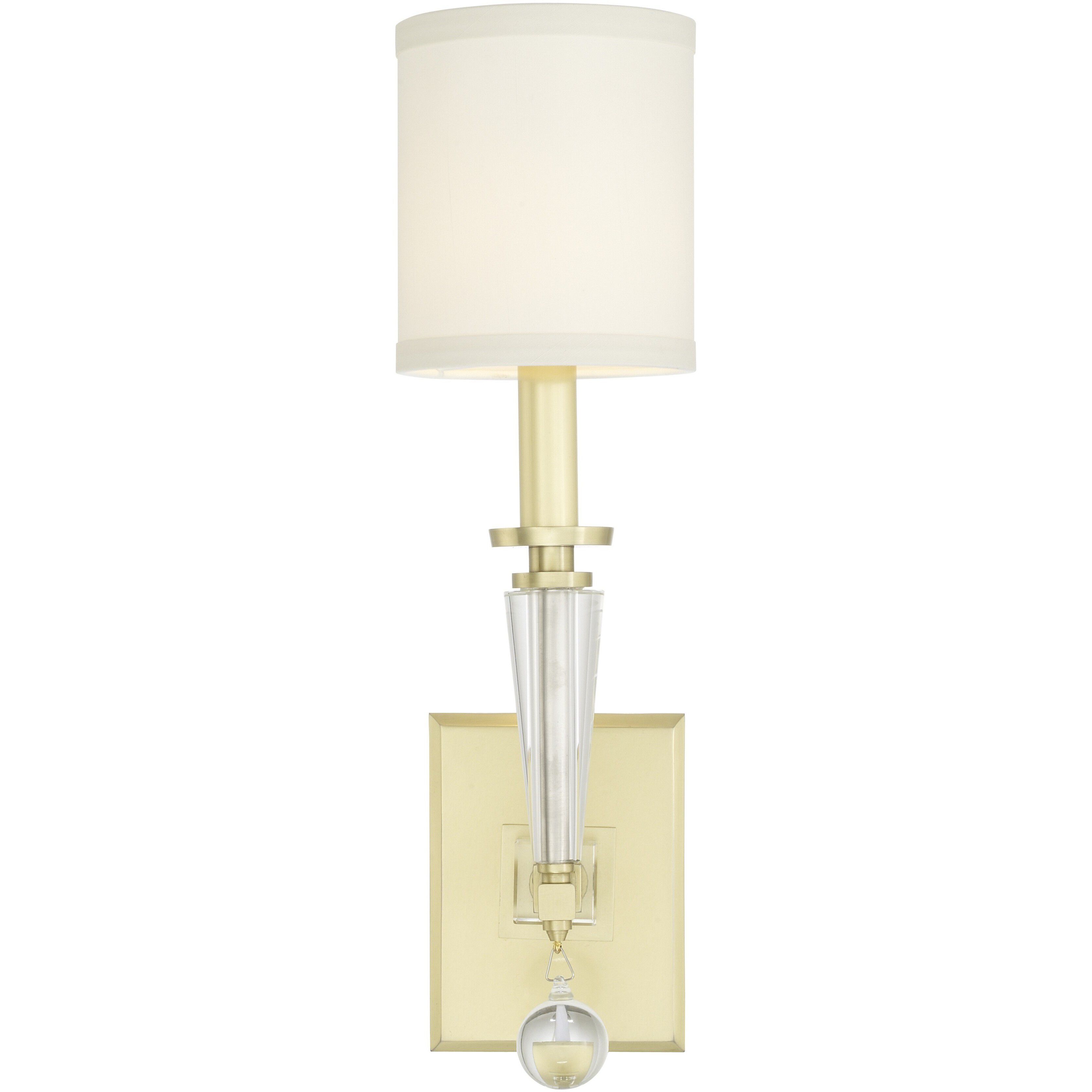 Paxton Sconce Wall Light in Aged Brass