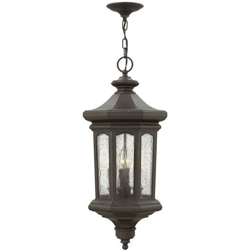 Estate Series Raley 4 Light 11.75 inch Oil Rubbed Bronze Outdoor Hanging Lantern