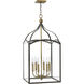 Clarendon 6 Light 16 inch Bronze with Heirloom Brass Indoor Foyer Light Ceiling Light