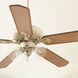 Chateaux Uni-Pack 52 inch Persian White with Distressed Weathered Pine Blades Indoor/Outdoor Ceiling Fan in Clear Seeded