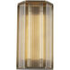Sabre LED 8.63 inch Vintage Brass Bath Vanity Light Wall Light