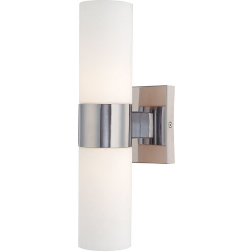 ML 2 Light 5 inch Chrome Wall Sconce Wall Light