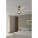 Veyra 56 inch Legacy Brass with Alabaster White Blades Smart Ceiling Fan