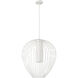 Savanti 1 Light 22 inch Textured White Pendant Ceiling Light