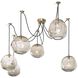 Molten Spider 6 Light 48 inch Natural Brass Chandelier Ceiling Light, Large