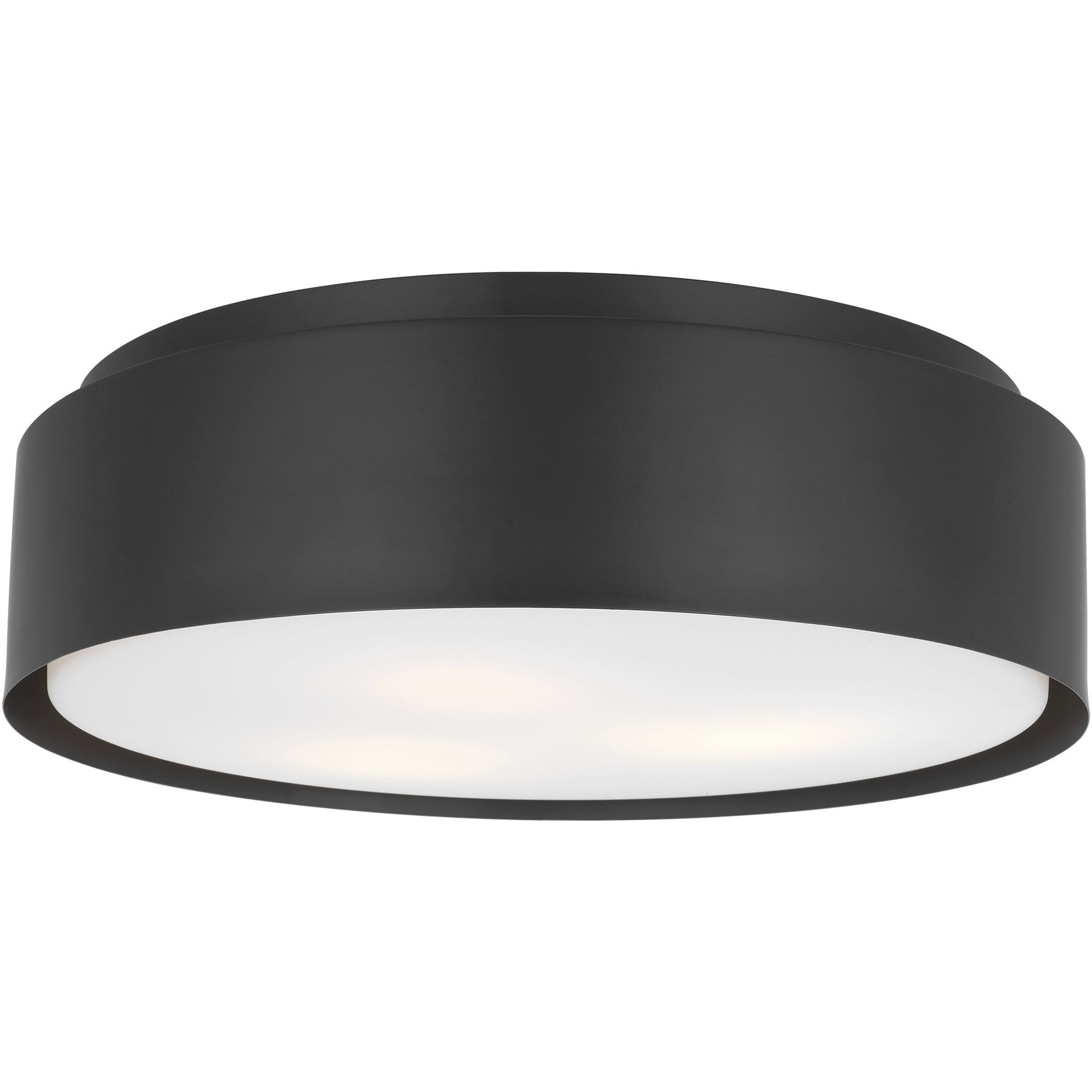 Drew & Jonathan Dartmore 3 Light 18 inch Midnight Black Flush Mount Ceiling Light, Large