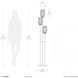 Willows 71 inch 4 watt Matte Black Floor Lamp Portable Light
