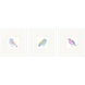Conversation Birds Multi and Pink and Blue and Green Framed Art, Propac
