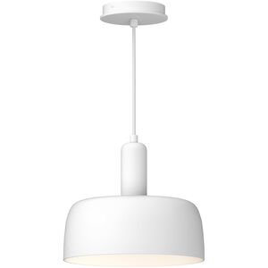 Adriano 1 Light 10.5 inch White Pendant Ceiling Light