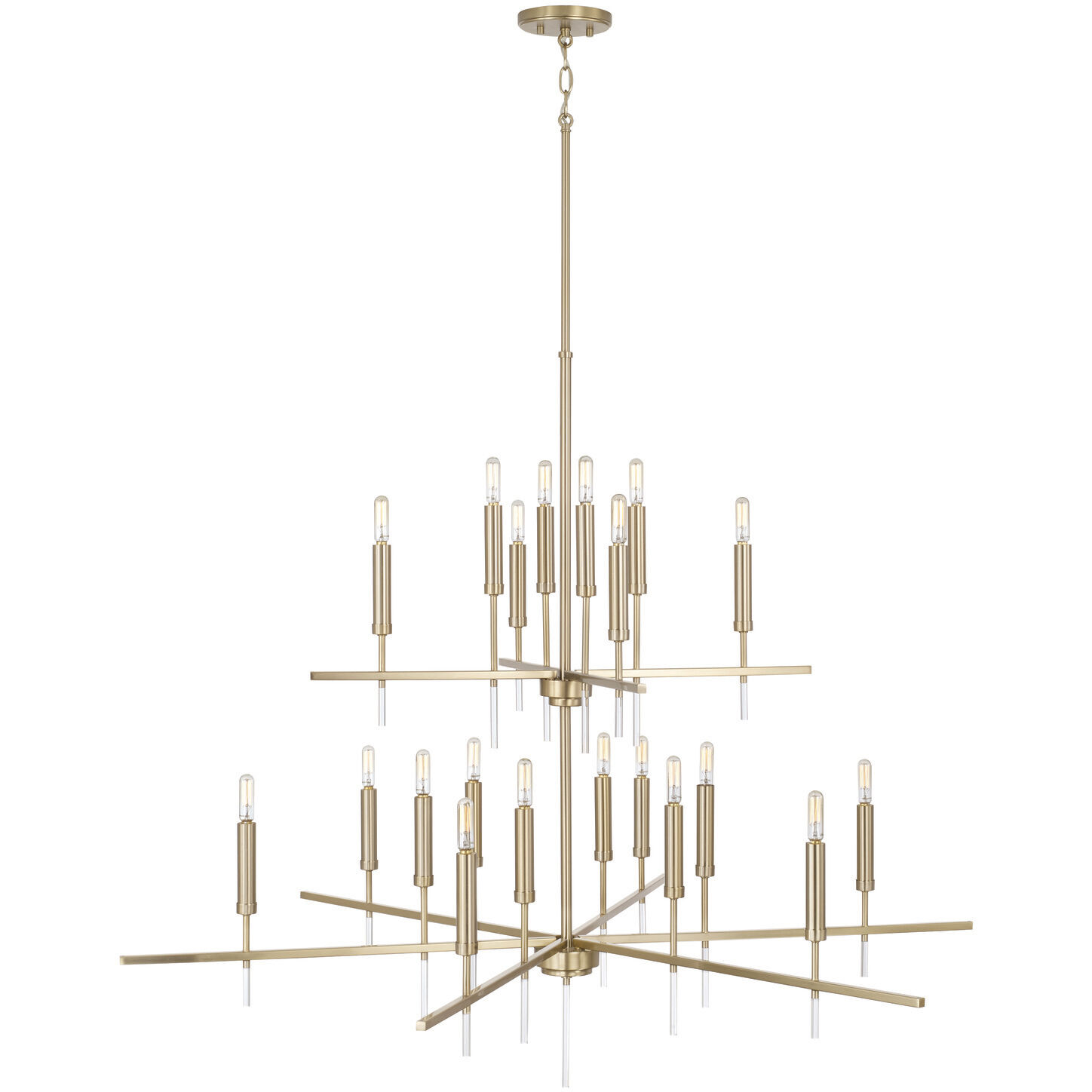 Elora 20 Light 48 inch Matte Brass Chandelier Ceiling Light