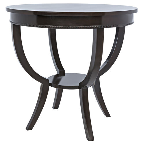 Scheffield 30 X 30 inch Distressed Brown End Table, Round