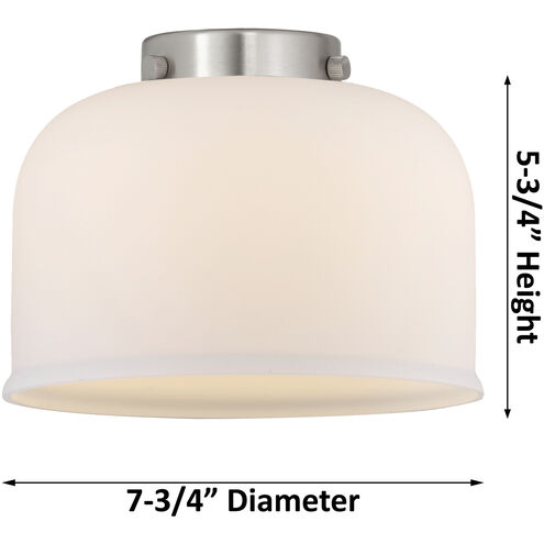 Franklin Restoration Bell LED 8 inch Antique Copper Mini Pendant Ceiling Light in Plated Smoke, Franklin Restoration