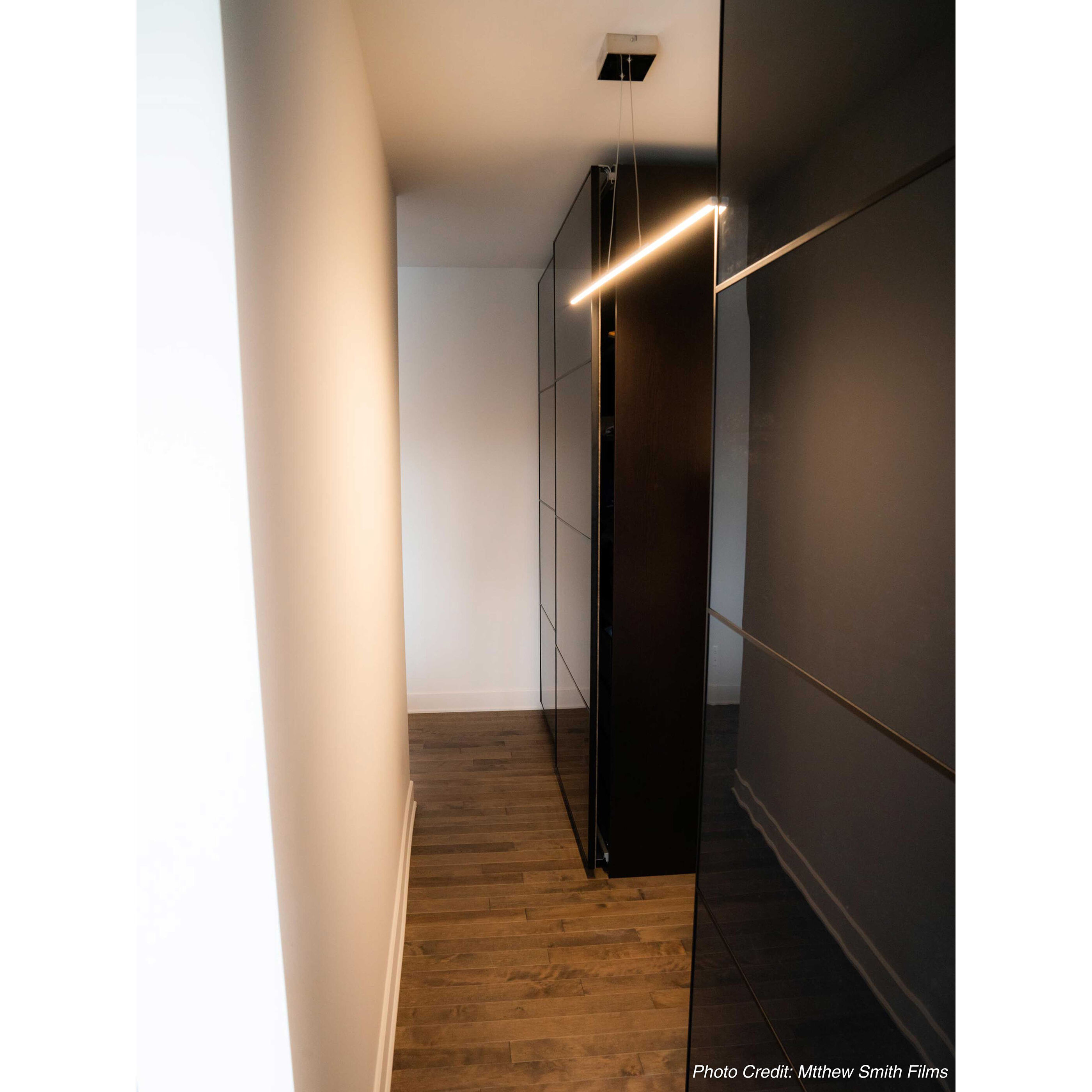 Array LED 48 inch Polished Chrome Horizontal Pendant Ceiling Light