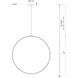 Cirque LED 48 inch White Pendant Ceiling Light