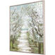 Landscapes White and Neutral and Green and Pink Canvas