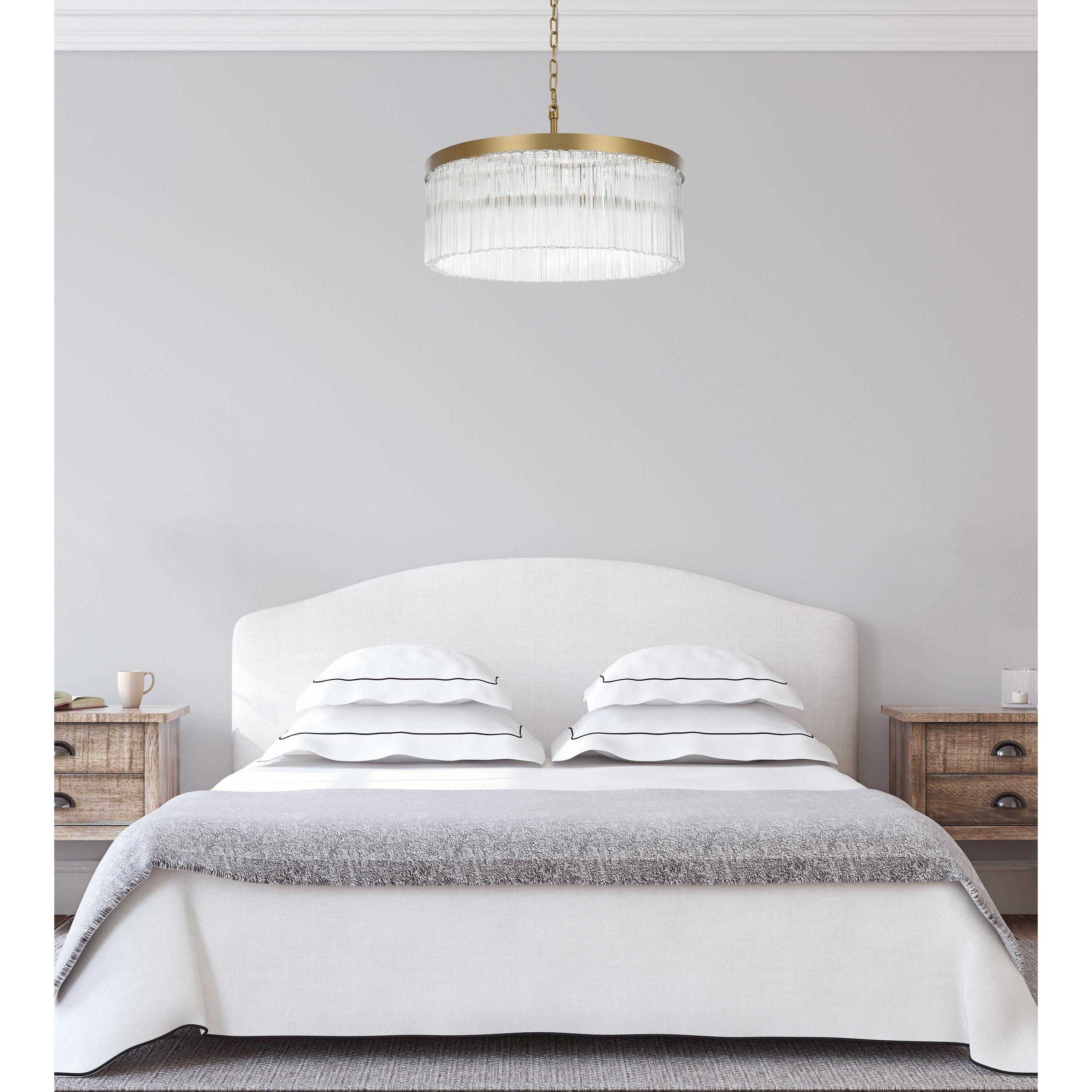 Harlow 6 Light 24 inch Satin Gold Chandelier Ceiling Light