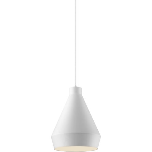 Koma LED 9 inch Satin White Pendant Ceiling Light in GU24 