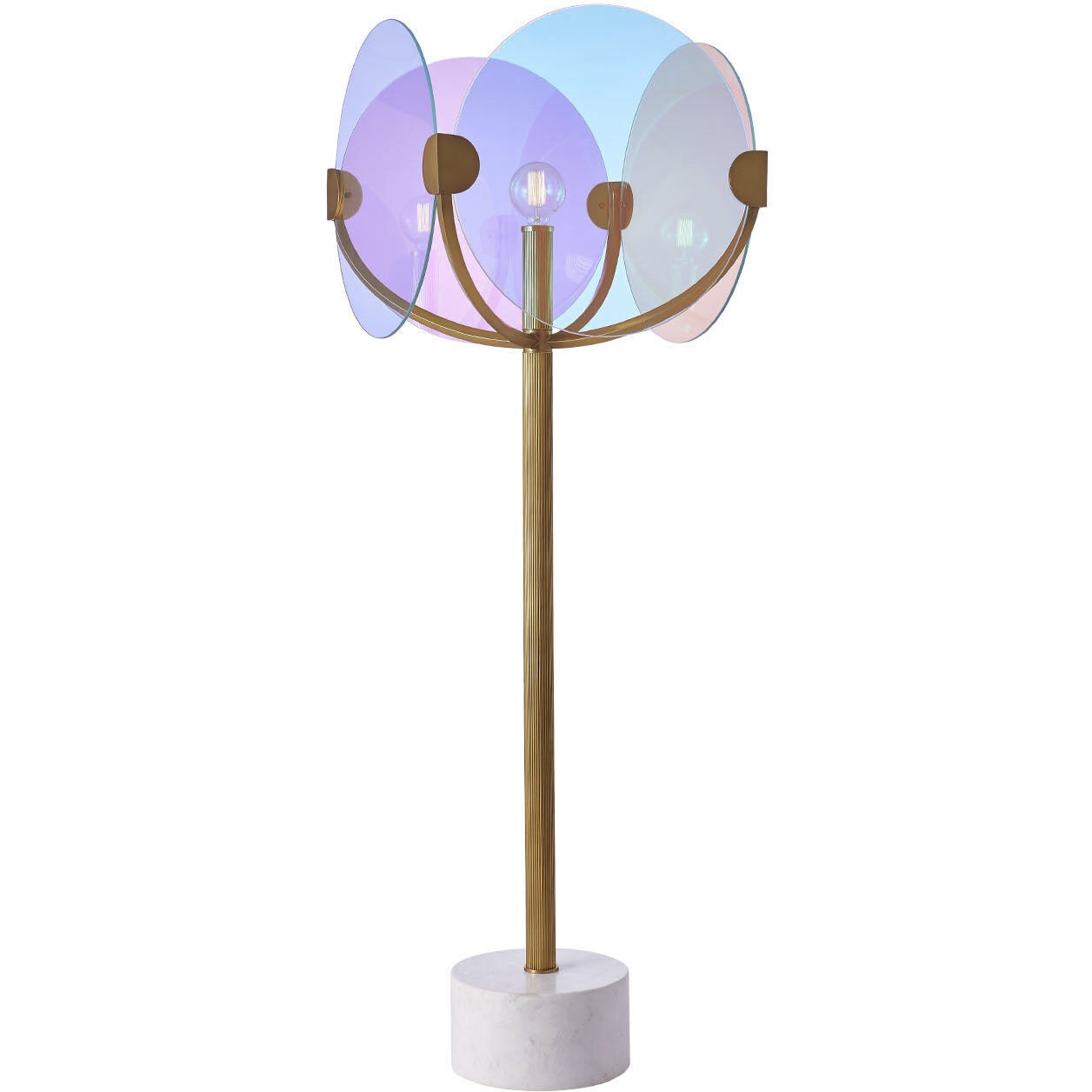 Chroma 68 inch 60.00 watt True Brass Floor Lamp Portable Light