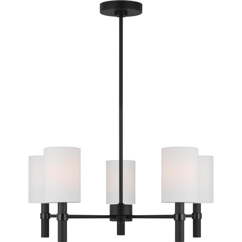 Drew & Jonathan Scott Manor 5 Light 24 inch Midnight Black Chandelier Ceiling Light