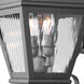Exeter 2 Light 21.5 inch Black Outdoor Wall Lantern