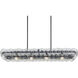Loren 4 Light 54 inch Gunmetal Linear Pendant Ceiling Light