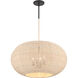 Modjeska 4 Light 24 inch Coal Pendant Ceiling Light
