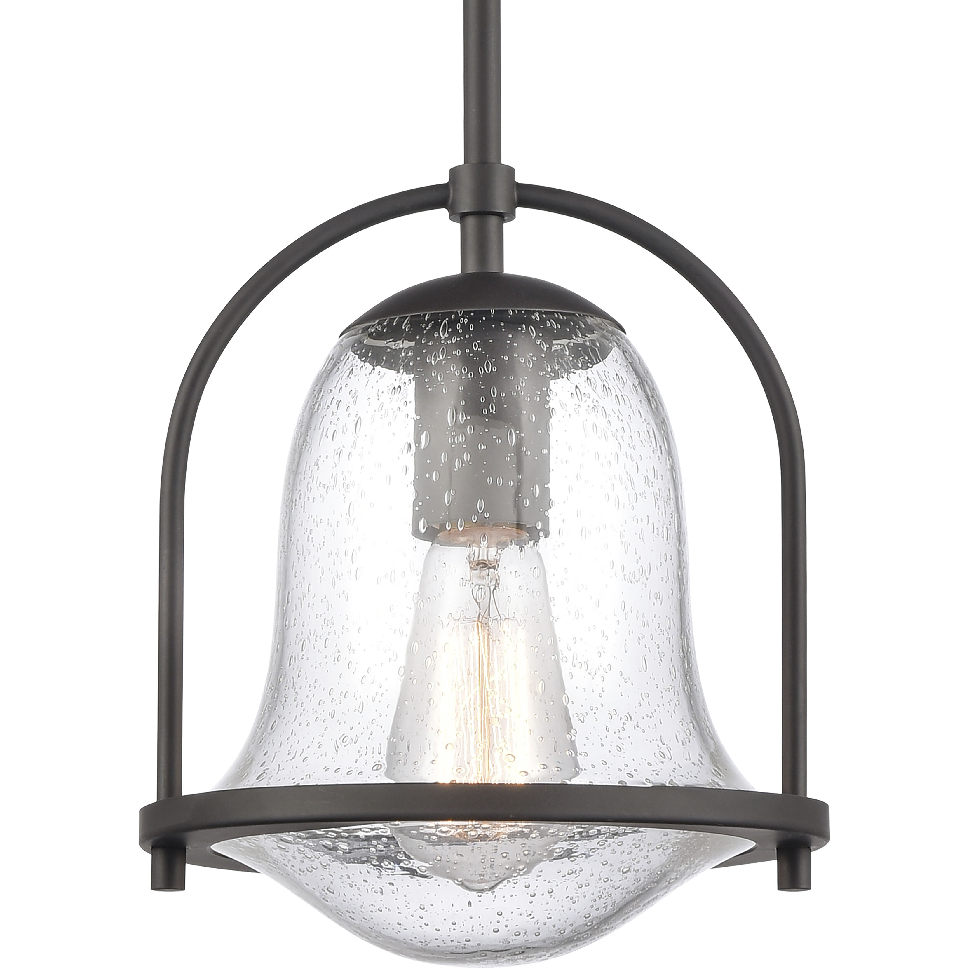 Connection 1 Light 8 inch Oil Rubbed Bronze Mini Pendant Ceiling Light