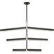 Kelly by Kelly Wearstler Linea LED 56 inch Bronze Three Tier Chandelier Ceiling Light