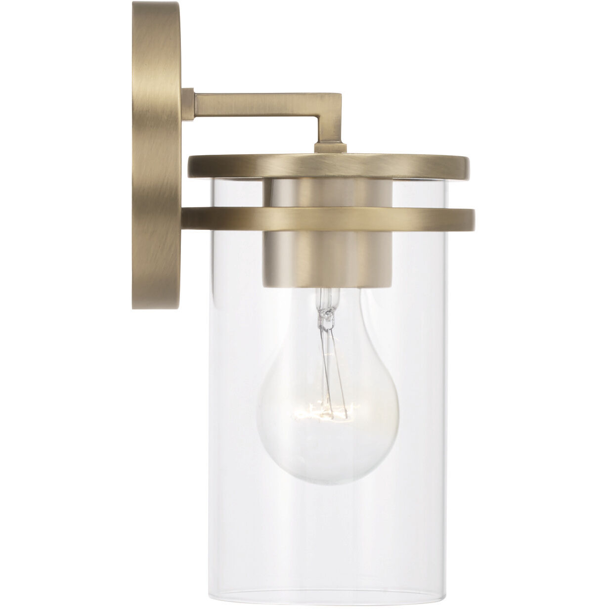 Fuller 1 Light 5 inch Aged Brass Sconce Wall Light