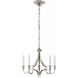 Chapman & Myers Mykonos LED 15.5 inch Polished Nickel Chandelier Ceiling Light, Small