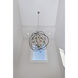 Orbit 9 Light 30 inch Anthracite and Polished Nickel Single Pendant Ceiling Light