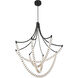 Pearl LED 49.25 inch Dark Matte Black Chandelier Ceiling Light