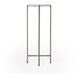 Nigella Marble and Silver Cross Legs Side Table in Multi-Color