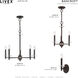 Bennington 5 Light 25 inch Bronze Chandelier Ceiling Light