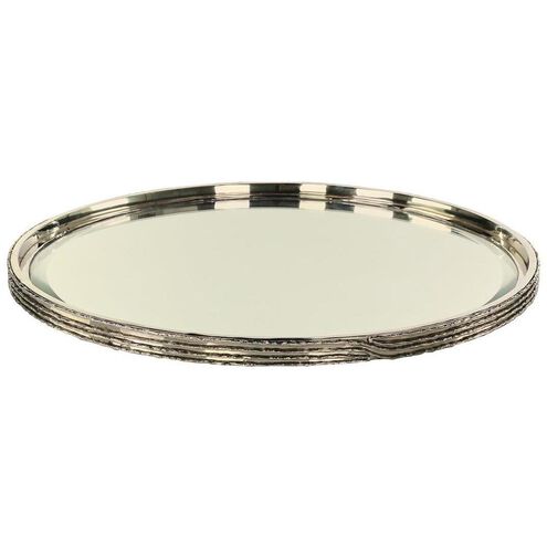 Ringed Nickel Tray, Large