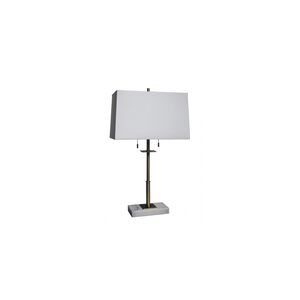 Canada 31 inch 100.00 watt Antique Brass Table Lamp Portable Light