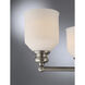 Melrose 5 Light 24 inch Satin Nickel Chandelier Ceiling Light