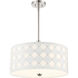Patchwork 3 Light 22 inch Polished Nickel Pendant Ceiling Light