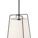 Vellinor 1 Light 13 inch Matte Black Pendant Ceiling Light
