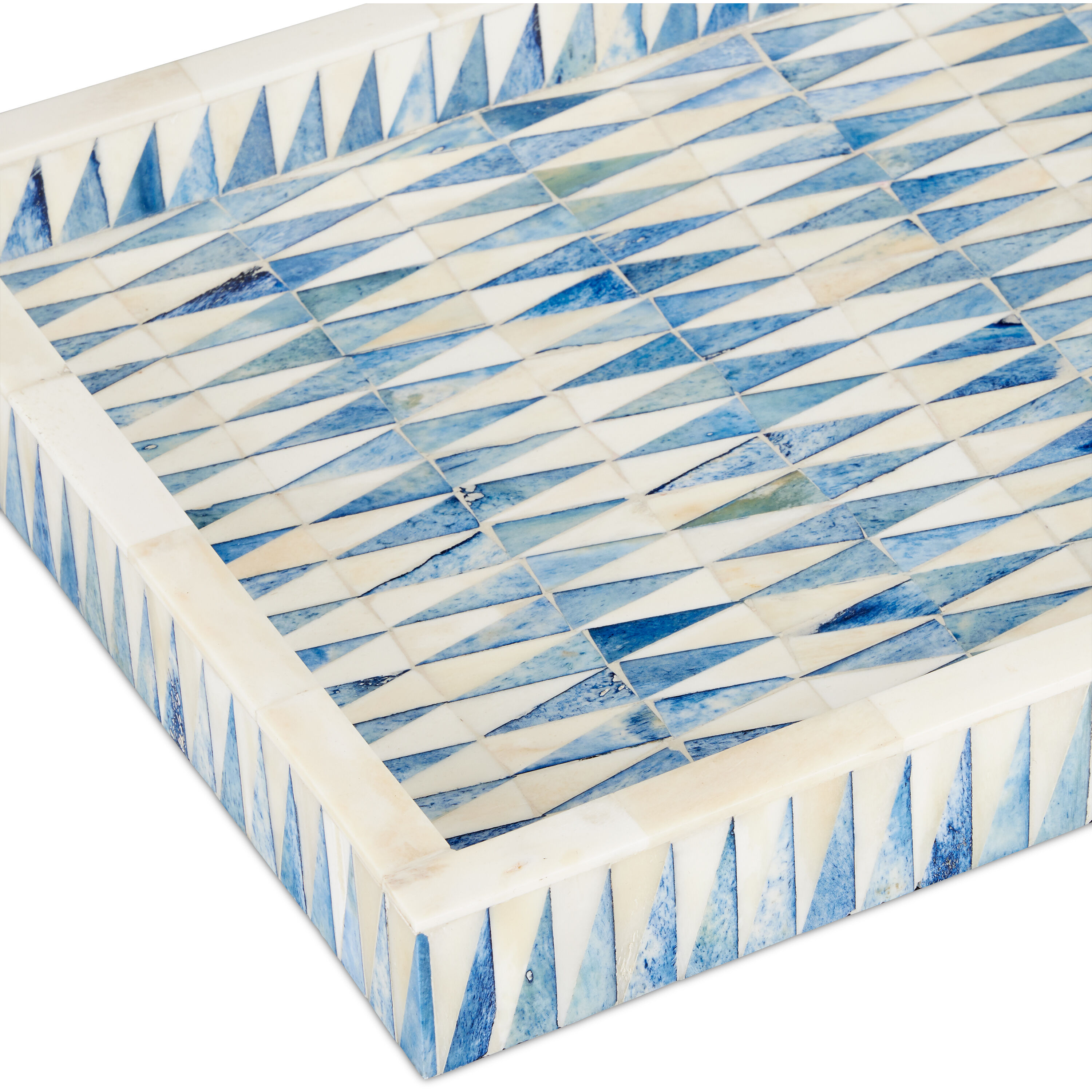 Nadene Blue/White Tray