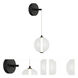 Belange LED 6 inch Matte Black Wall Sconce Wall Light