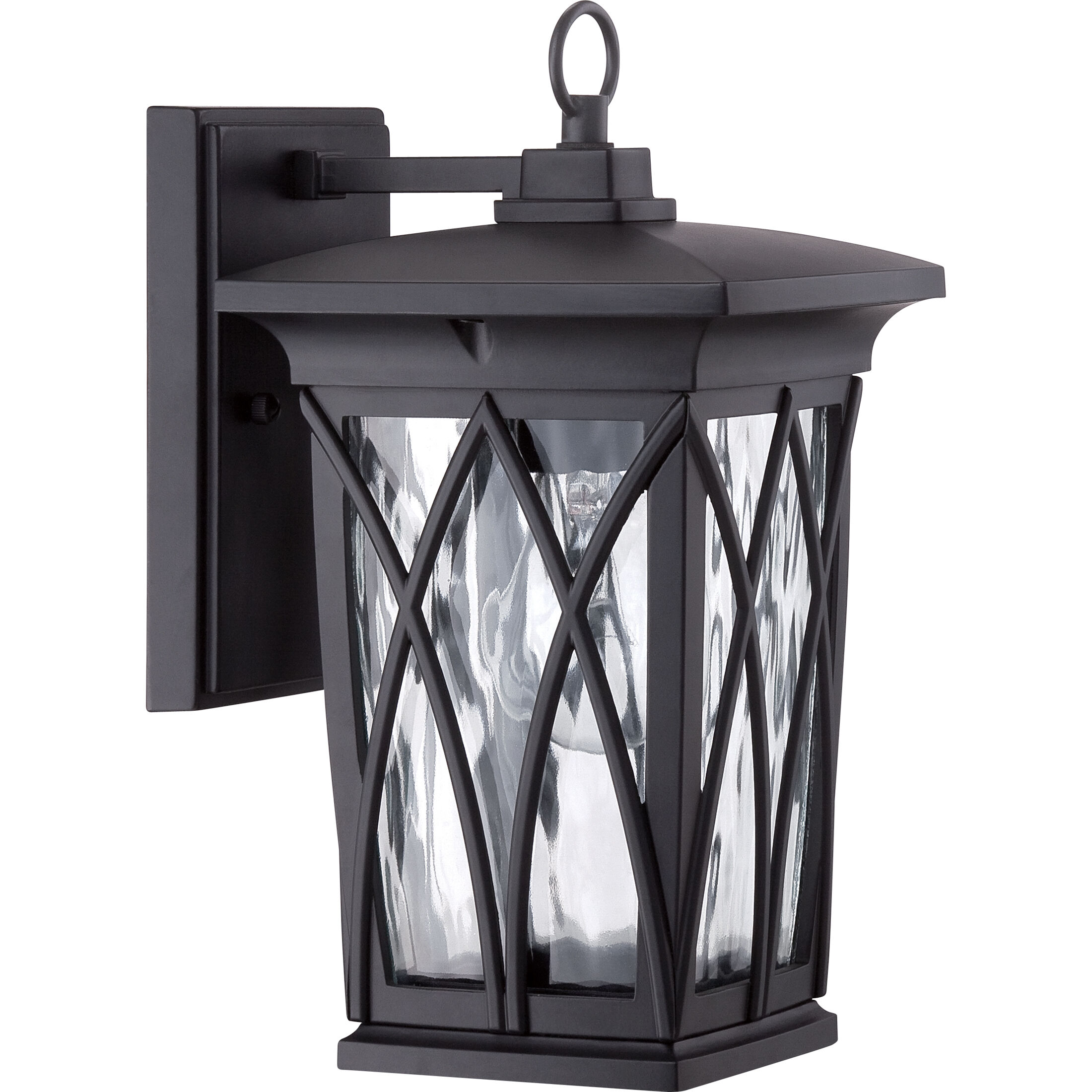 Grover 1 Light 11 inch Mystic Black Outdoor Wall Lantern