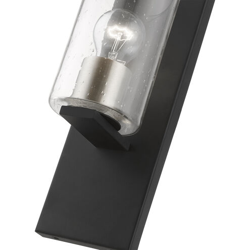 Zurich 1 Light 5 inch Black with Brushed Nickel Accents Wall Sconce Wall Light
