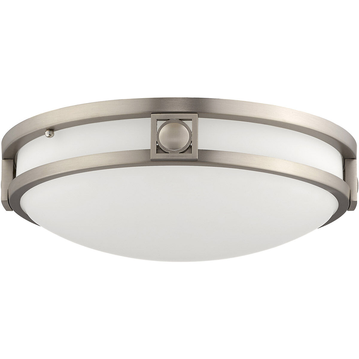 Titania 2 Light 13 inch Brushed Nickel Flush Mount Ceiling Light