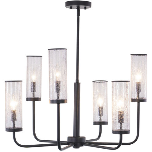 Glencoe LED 28 inch Matte Black Chandelier Ceiling Light