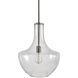 Corrine 1 Light 13.38 inch Metallic - Nickel Pendant Ceiling Light