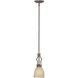 Triton 1 Light 5 inch Sable Bronze Mini Pendant Ceiling Light