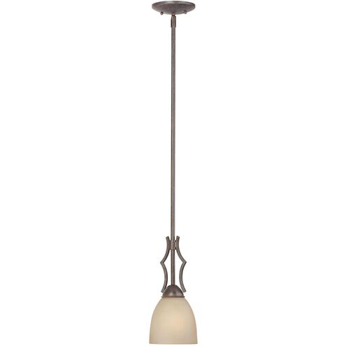 Triton 1 Light 5 inch Sable Bronze Mini Pendant Ceiling Light