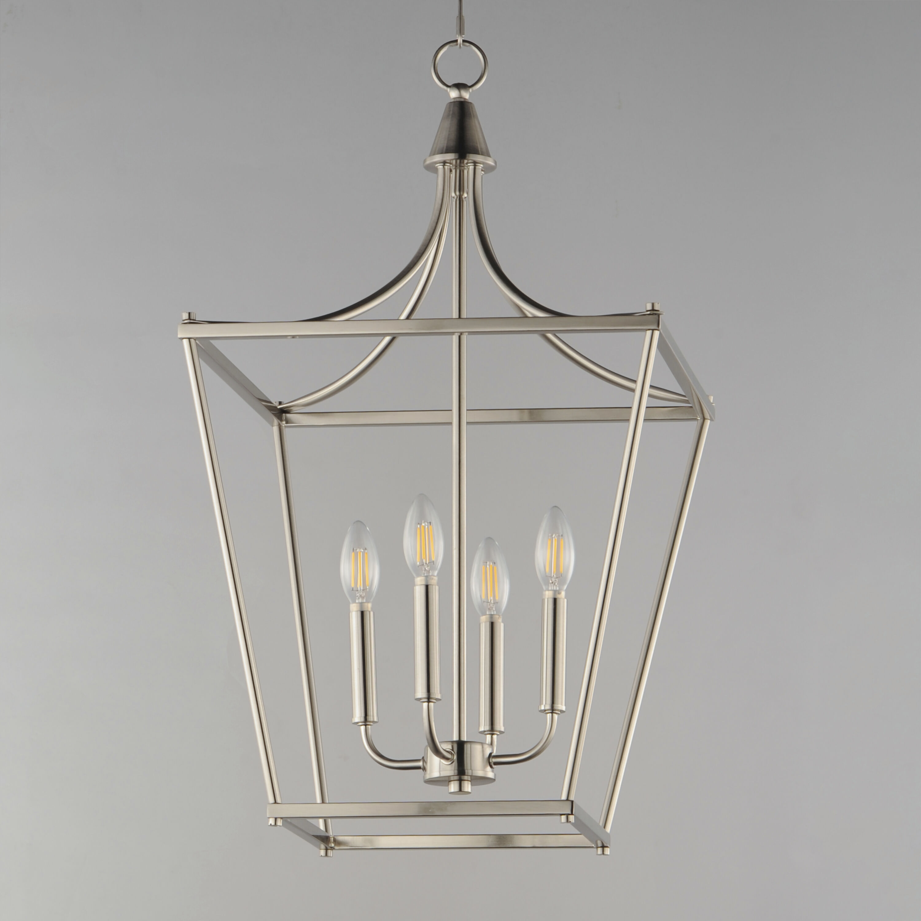 Clifton 4 Light 16 inch Satin Nickel Single Pendant Ceiling Light