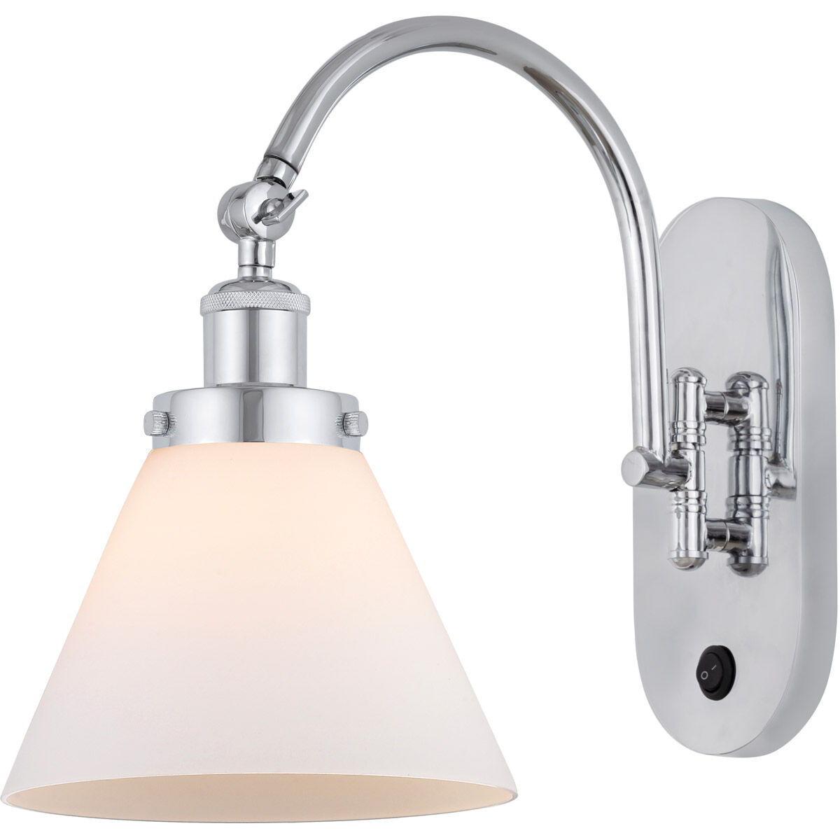 Franklin Restoration Cone 1 Light 8 inch Polished Chrome Sconce Wall Light